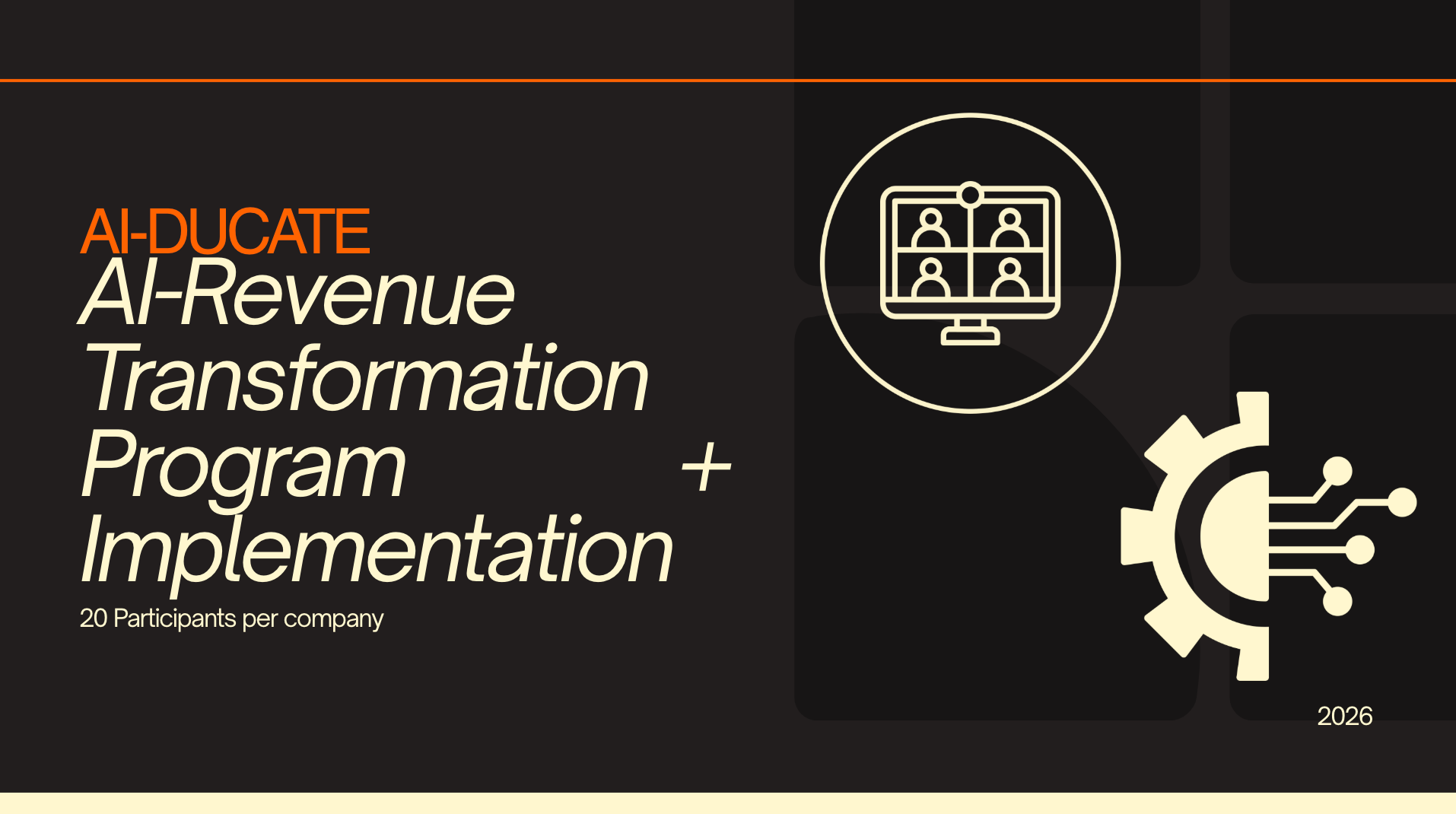 AI Revenue Transformation Program (20 participants per company)